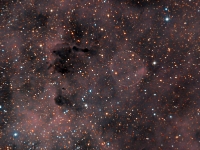 130927 Soap Bubble HaRGB  PN G75.5+1.7 The Soap Bubble Nebula is an extremely dim object in the constellation of Cygnus.  It was first discovered during Summer of 2007 and given a proper designation a year later.  The Soap Bubble is invisible in RGB to image it I had to use the Ha narrow band filter. Image Details: Date:9/27/13 Location: Hutville, OH Mount: Paramount ME Camera: Apogee U16M Optics: Planewave CDK-17 Exposure: Ha=8x1200 sec, R=6x300, G=6x300, B=6x300 Processing: PixInsight
